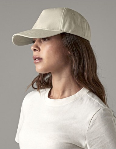 BEE-B62N-Organic Cotton 5 Panel Cap
